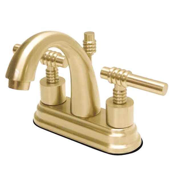 KS8612ML 4" Centerset Bathroom Faucet, Polished Brass